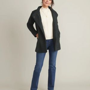 Marine Layer - Stephanie Cocoon Coat in Green Gables